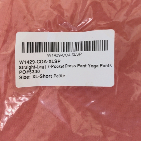 Betabrand 7 pocket Dress Pant Yoga Pants, NWOT never worn, Coral XL-Short Petite - Picture 2 of 11
